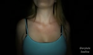 fashionable teenie mum is sucking a little
 schlongs in the vid by the gloryhole gobble