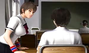 3D manga schoolgirls & instructors fuckin' in school