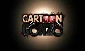 Fred and Barney screw Betty Flintstones at anime porn video